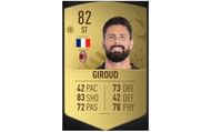Olivier Giroud card rating (image via EA Sports)